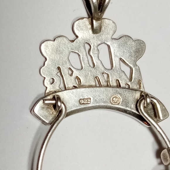 Sterling Silver 925 Lil Angels Charm Pendent With 2 Charms April July - Picture 6 of 7